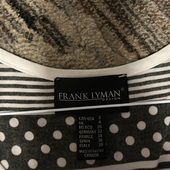 Frank Lyman black and white tank. Size 4 US - Picture 3 of 4